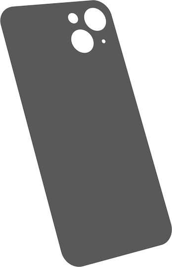 Clappio Replacement Rear Glass Iphone 13 Black