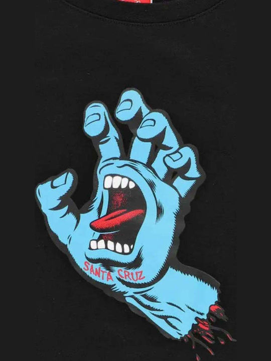 Παιδικό T-shirt Μαύρο Screaming Hand