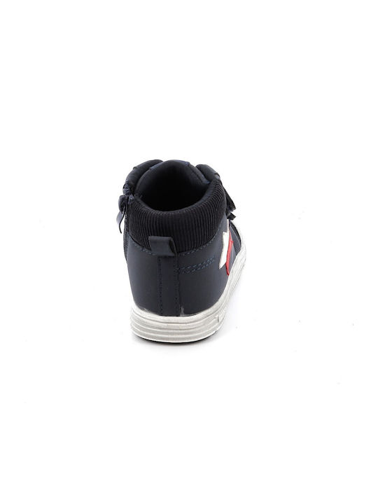 Kids Boots with Zipper Blue