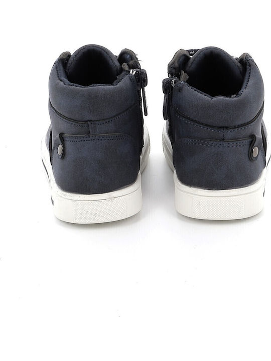 Kids Boots with Zipper Blue