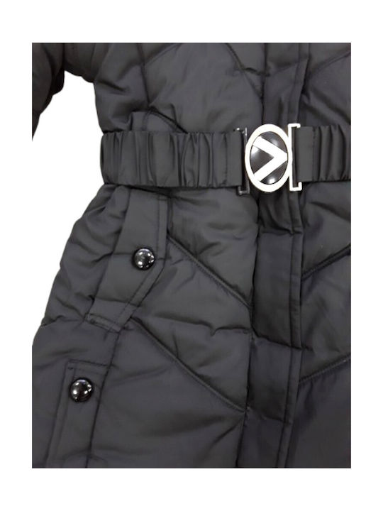 Domina Kinderjacke mit Futter & Kapuze Black