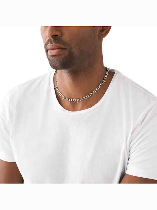 Κολιέ Diesel Steel Two-tone Stainless Steel Chain Dx1454931