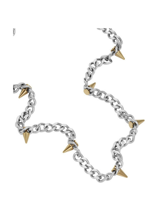 Κολιέ Diesel Steel Two-tone Stainless Steel Chain Dx1454931
