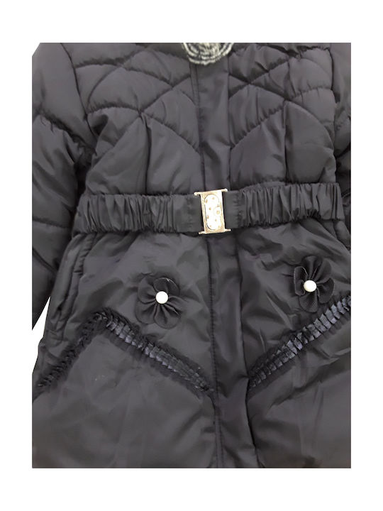 Domina Kids Casual Jacket with Lining & Hood Black