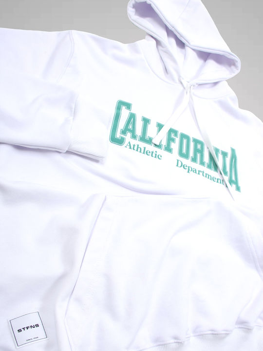 Sweatshirt with Hood White