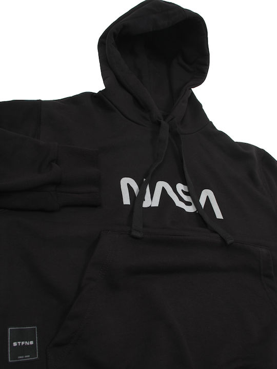 Sweatshirt with Hood Black