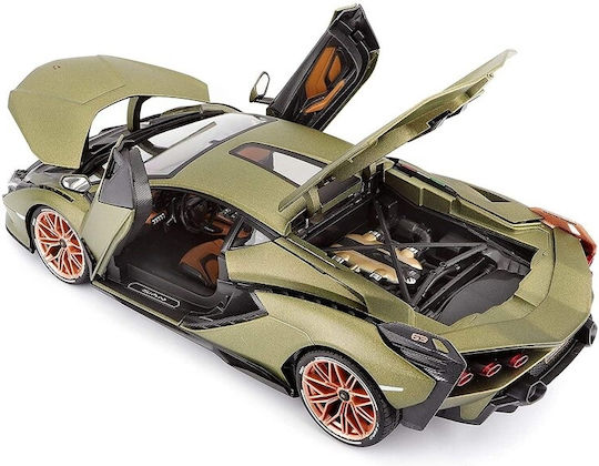Bburago Car Lamborghini Sian FKP 37 - Green 1:18 For 3+ Years (Various Designs) 1pc