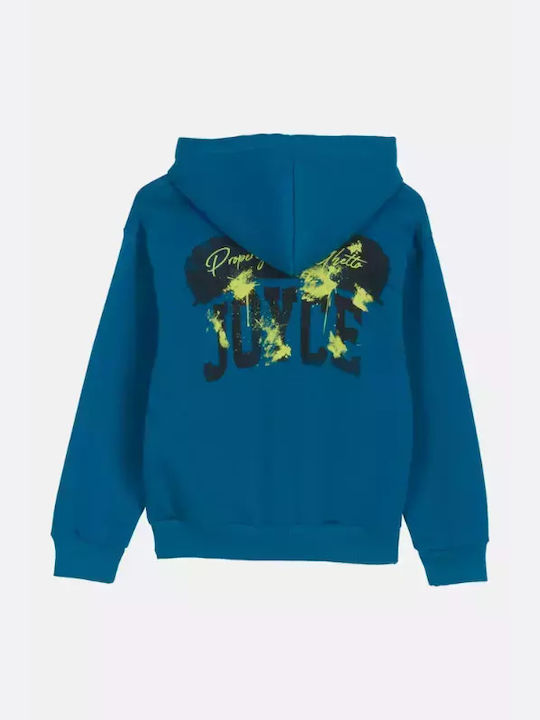 Joyce Kids Sweatshirt with Hood Petrol