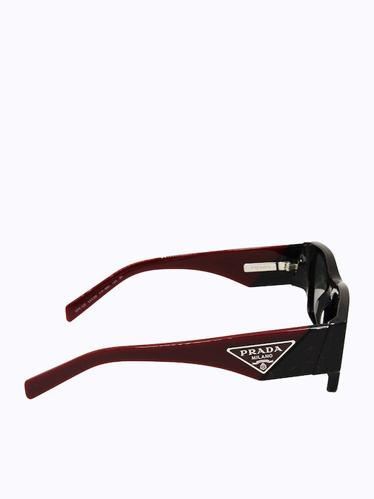 Prada Unisex Γυαλιά Ηλίου με Καφέ Ταρταρούγα Κοκκάλινο Σκελετό και Γκρι Φακό PRSPR10 11F5S0