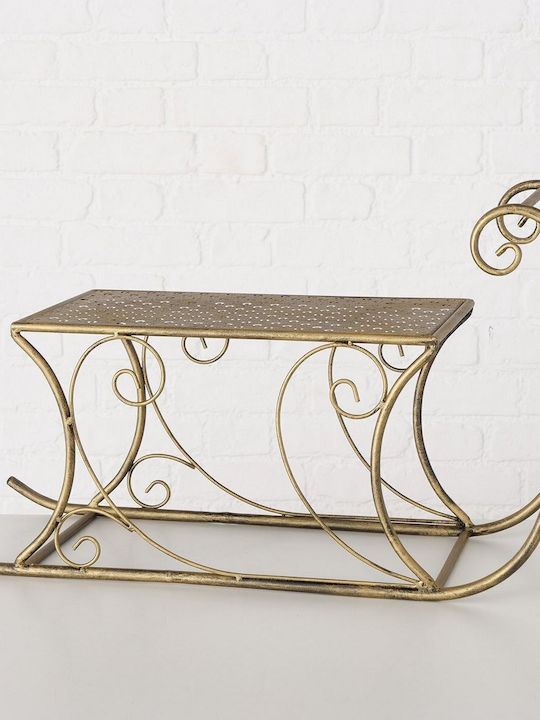 MSA Christmas Metal Figure Sleigh Gold