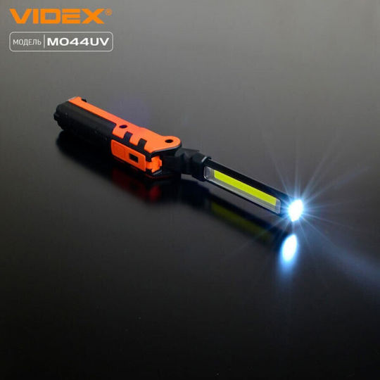 Videx Επαναφορτιζόμενος Φακός LED IP68 με Μέγιστη Φωτεινότητα 400lm