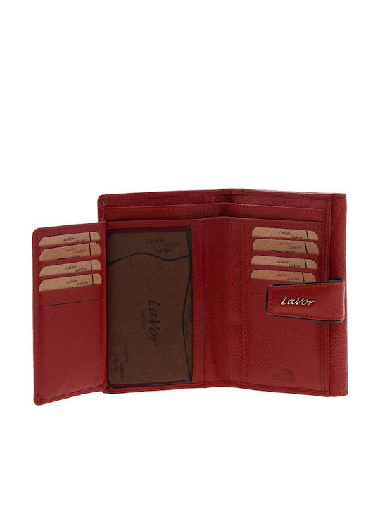 Large Leather Women's Wallet with RFID Burgundy