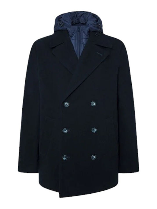 Men's Blue Half Coat