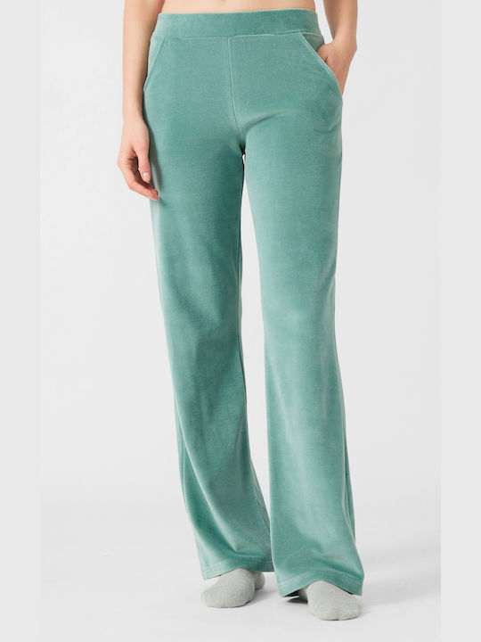 Minerva Winter Cotton Women's Pyjama Pants Green