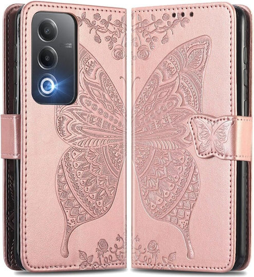 Butterfly Book Δερματίνης / Πλαστικό / Σιλικόνης Ροζ (Oppo A80 5G)