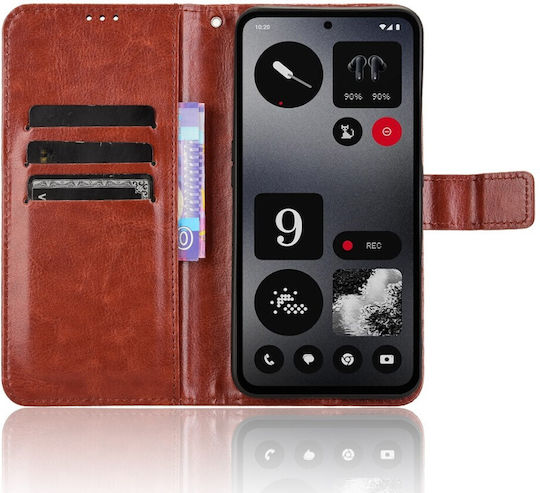 Wallet Δερματίνης / Πλαστικό / Σιλικόνης Καφέ (Nothing CMF Phone 1)