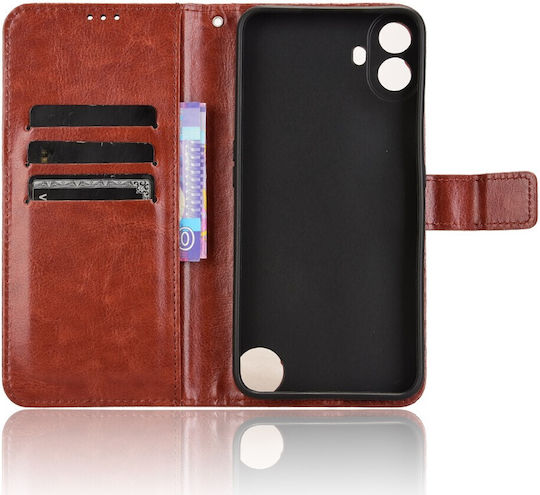 Wallet Δερματίνης / Πλαστικό / Σιλικόνης Καφέ (Nothing CMF Phone 1)