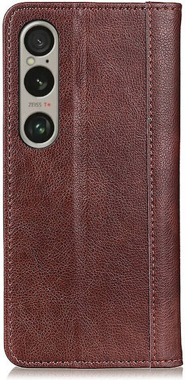 Book Δερμάτινο Καφέ (Xperia 1 VI)