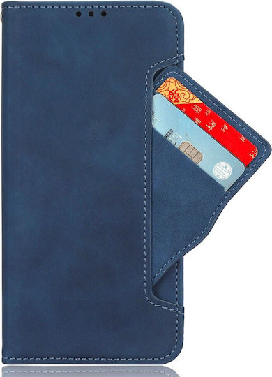 Book Piele artificială / Plastic / Silicon Albastru marin (Oppo A80 5G)