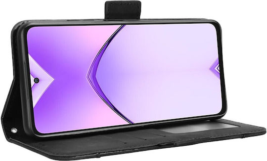 Book Δερματίνης / Πλαστικό / Σιλικόνης Μαύρο (Oppo A80 5G)