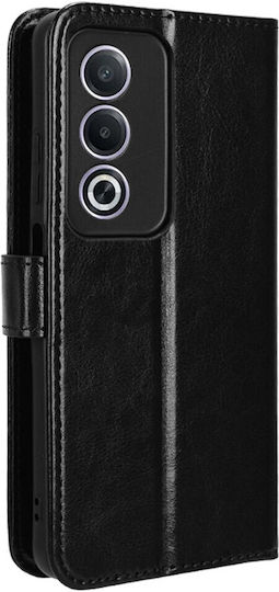 Wallet Synthetic Leather / Plastic / Silicone Black (Oppo A80 5G)