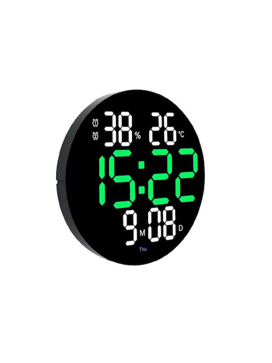 Ceas de Perete Digital Plastic Alb