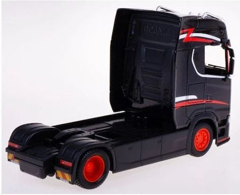 Bburago Street Fire Haulers Custom Cabs Scania 770s Камион Черен 1:43 за 3+ Години