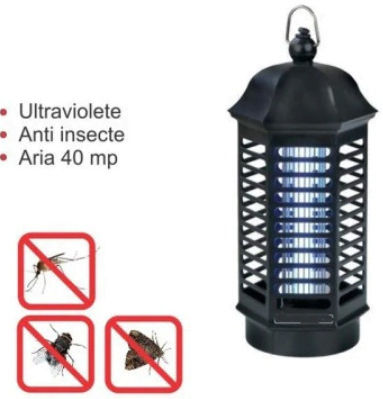 Lampa electrică UV pentru insecte și țânțari