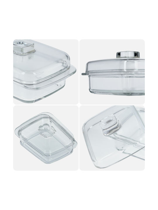 Kadax Glass Butter Dish Lid Butter Dish Container