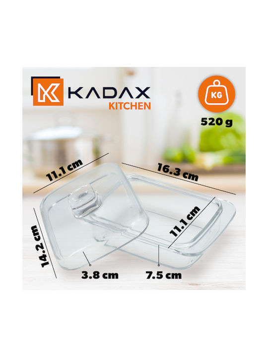 Kadax Glass Butter Dish Lid Butter Dish Container