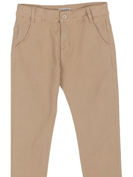 Joyce Παιδικό Τζιν Παντελόνι Beige Joyce Παιδικό Τζιν Παντελόνι Beige
