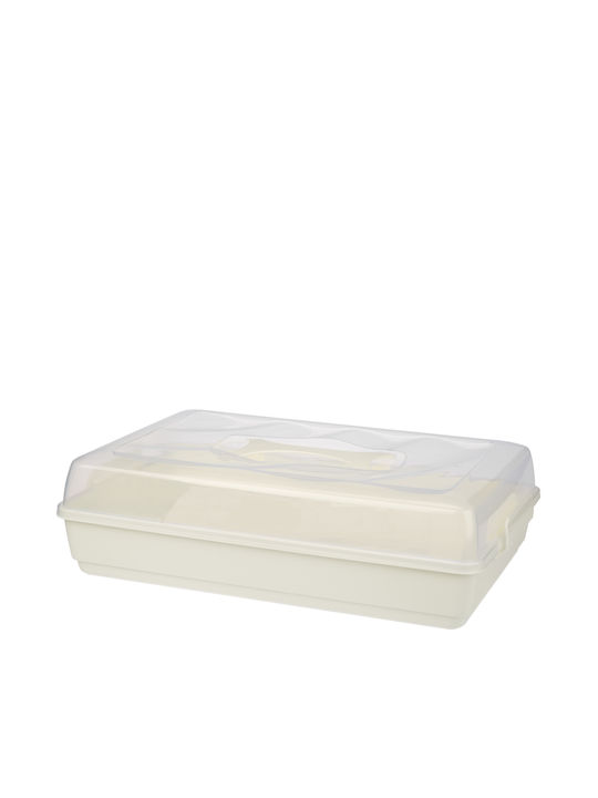 Kadax Plastic Container Cake Pastries Rectangular Large Box