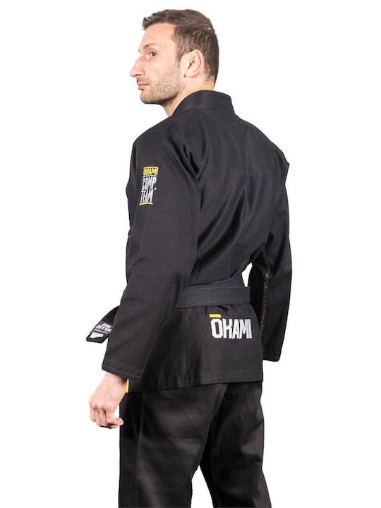 Okami Competition Uniform Brasilianisches Jiu Jitsu Schwarz