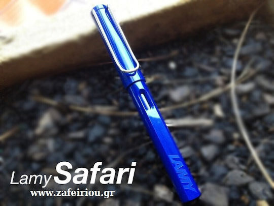 Safari Писалка Medium Синя от Пластмаса с Синьо Мастило