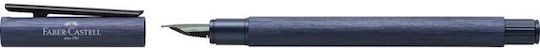 Faber-Castell Writing Pen Fine Blue made of Aluminum with Blue Ink