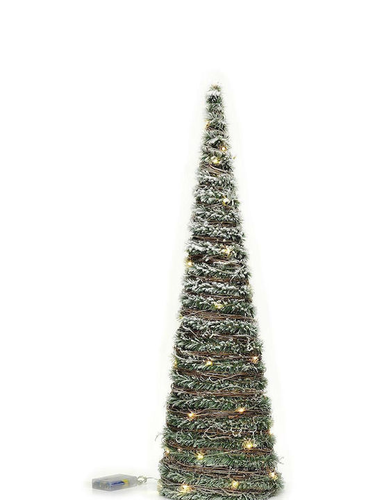 Beleuchtet Weihnachtsdekoration Baum Kegel 80cm Batterie Grün