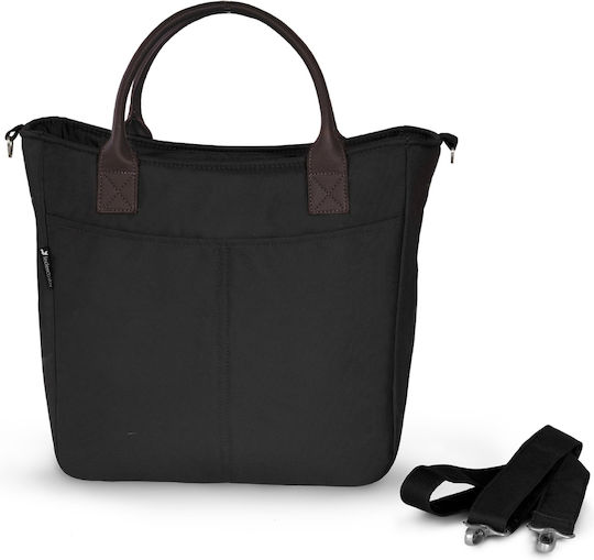 Leclerc Baby Τσάντα-Αλλαξιέρα Ώμου/Χειρός Μαύρη 43x15x33εκ.