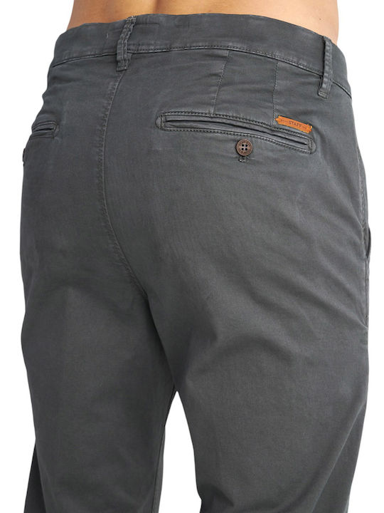 Culton Trousers Chino Elastic Gray