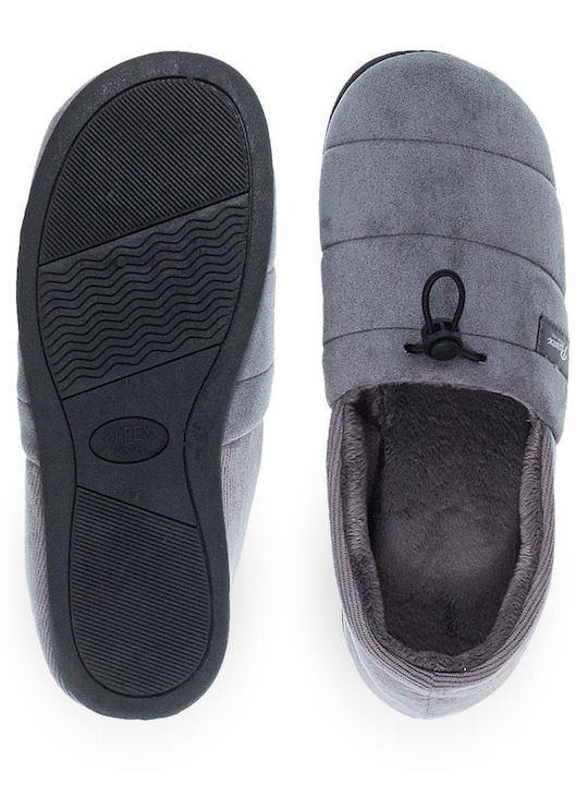 Heel Enclosed Men's Slipper Gray