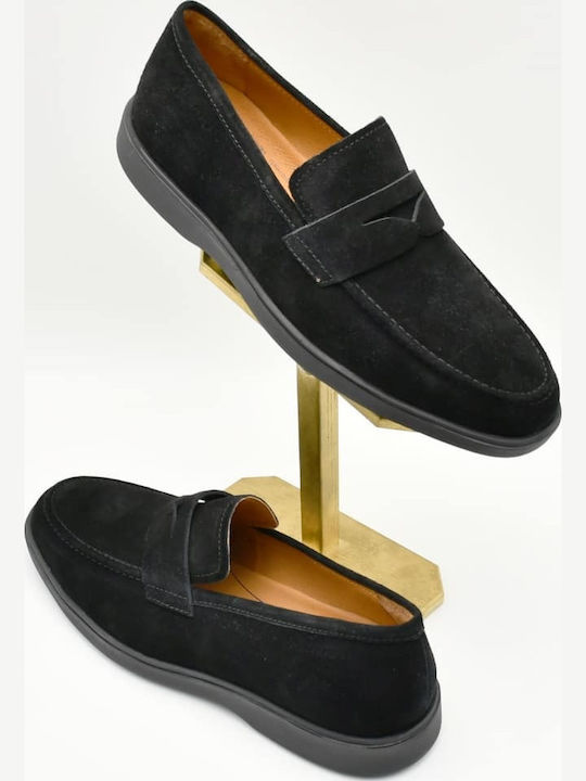 Men's Leather Loafers Black