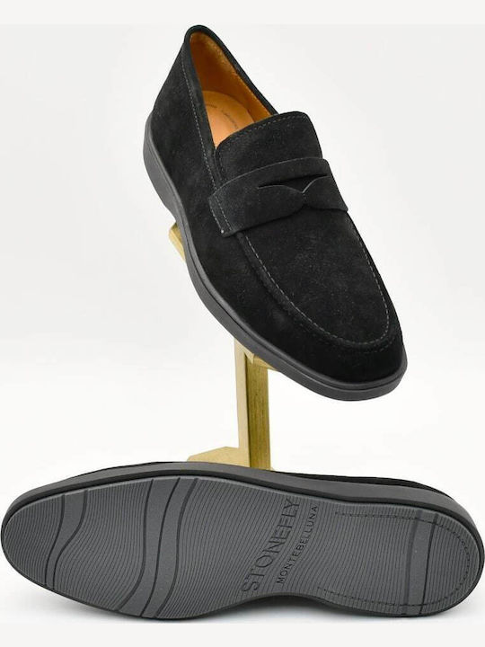 Men's Leather Loafers Black