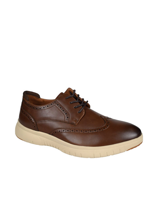 Mezzo Uomo Men's Leather Oxfords Brown