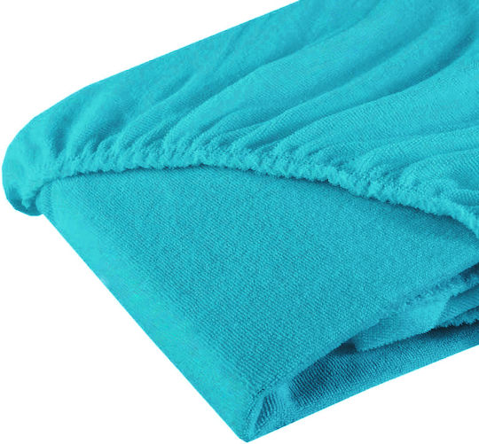 Fiki Miki Lenjerie De Patut Bebe Cu Cauciuc Turcoaz 60x120cm