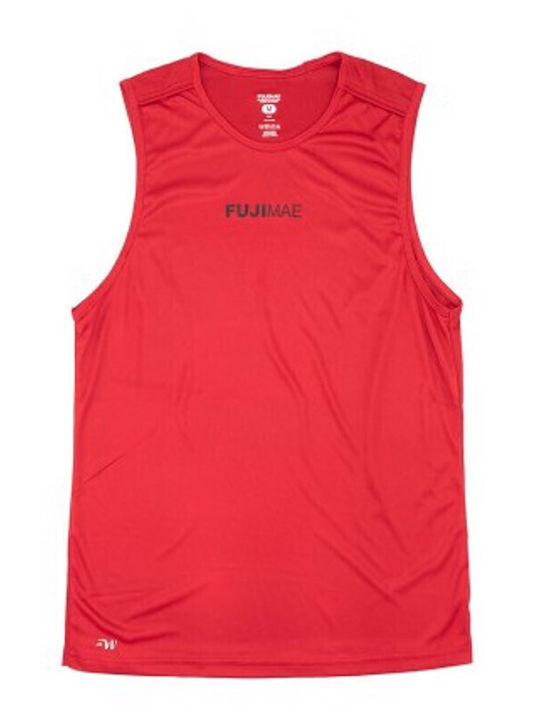 Fujimae Bărbați Fără mâneci Tricou FUJIMAE237 pentru Box Roșie