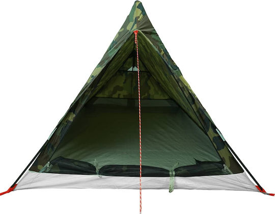 vidaXL Σκηνή Camping Χακί για 2 Άτομα 212x132x90εκ.