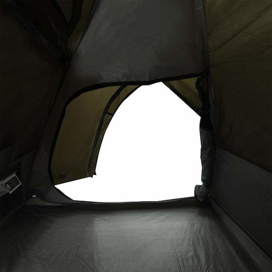vidaXL Σκηνή Camping Igloo Καφέ για 2 Άτομα 220x135x108εκ.
