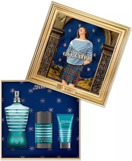 Jean Paul Gaultier Le Male Herren Set mit Eau de Toilette 3Stück