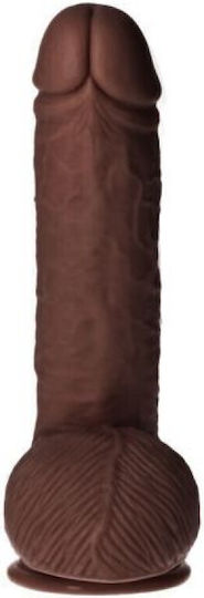 Toyz4lovers Bruto Glass Dildo with Balls and Suction Cup Brown 31cm