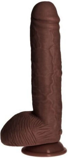 Toyz4lovers Bruto Glass Dildo with Balls and Suction Cup Brown 31cm