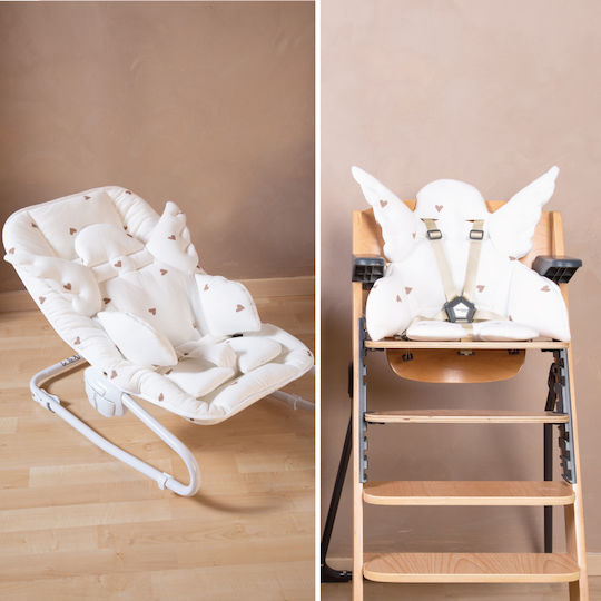 Childhome Κάλυμμα για Καρεκλάκι Φαγητού Angel σε Λευκό Χρώμα